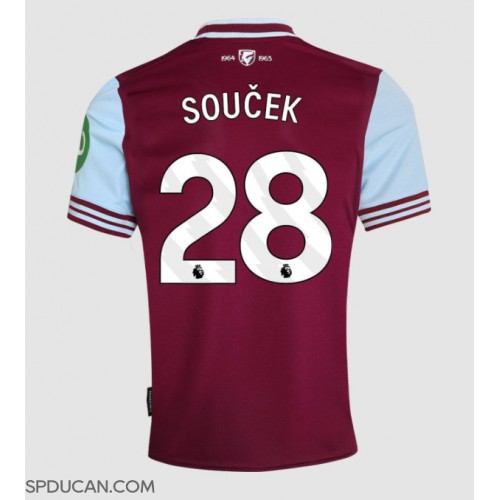 Muški Nogometni Dres West Ham United Tomas Soucek #28 Domaci 2024-25 Kratak Rukav